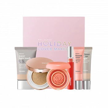 Набор для макияжа 02 My Glassy Holiday Cover MakeUp Coral Edition